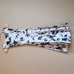 Black & white Floral Dress